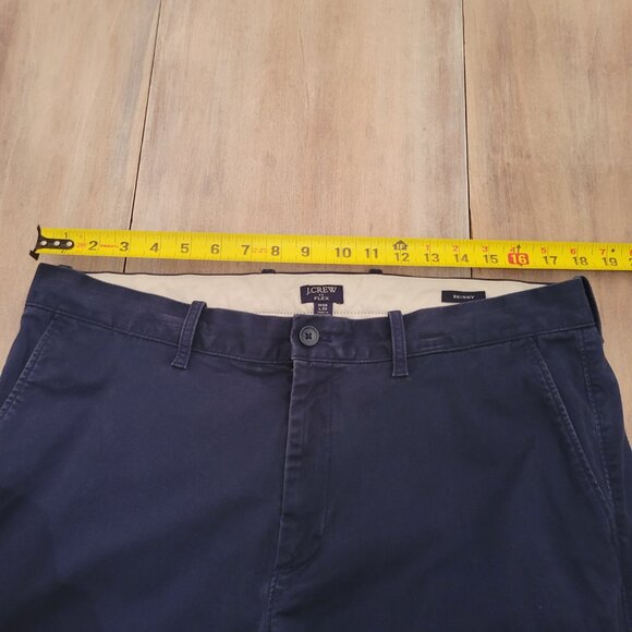 J.Crew Flex Skinny Pants Men’s 36x32 Blue Tapered Fit Semi Formal Chinos - Picture 6 of 9
